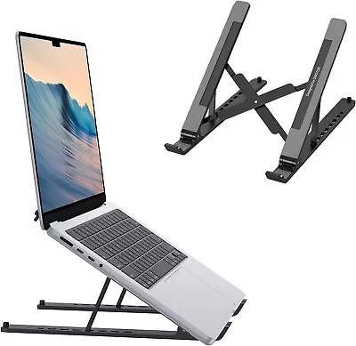 Portable Laptop Stand OMOTON Laptop Stand For Desk Ergonomic 7-Levels Angles... • $23.15