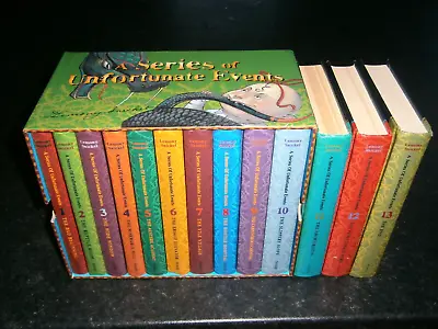 £27.99 • Buy A Series Of Unfortunate Events Lemony Snicket Complete Set 13 Hardback Books Box
