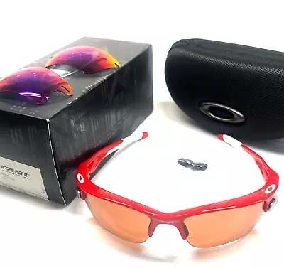 NEW OAKLEY FAST JACKET XL SUNGLASSES Infrared Frames VR28 & +Red Iridium Lenses • $583.99