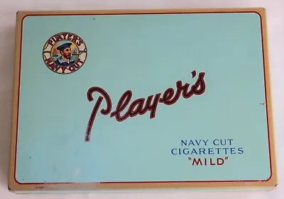 Vintage Player's Navy Cut Cigarettes  Mild  Cigarette Tobacco Tin Can • $15