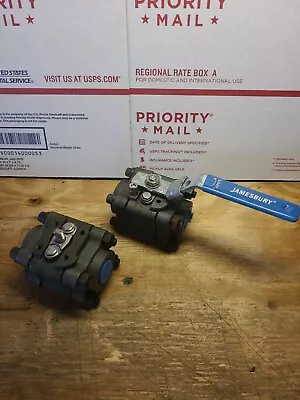 (2)Jamesbury Ball Valve.. 4A 2236.. 3/4  NPT..LOT OF 2 VALVES..SEE PHOTOS... • $40