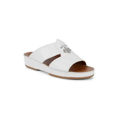 NEW Bally Hakman Men's White Grained Leather Sandals US 9 MSRP $625 • $225