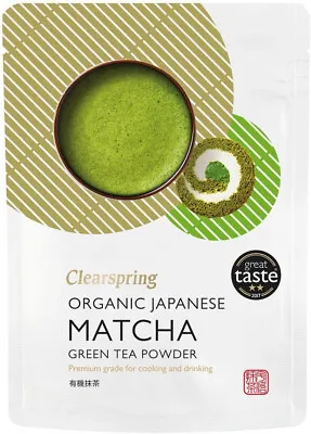 Clearspring Japanese Organic Matcha Green Tea Premium Grade 40g  • £11.49