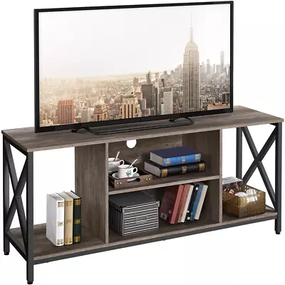 TV STANDS Open Cabinet With Storage For TVs Up To 65'' Brown/Tan • $126.76