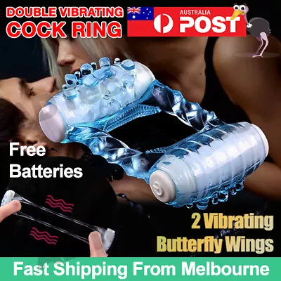 $7.99 • Buy Rabbit Vibrator Cock Penis Ring Couples Vibrating Sex Toy Clitoris Massager New