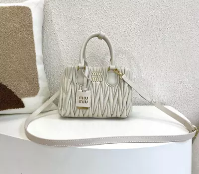 Miumiu White Soft Leather Handbag • $152.50