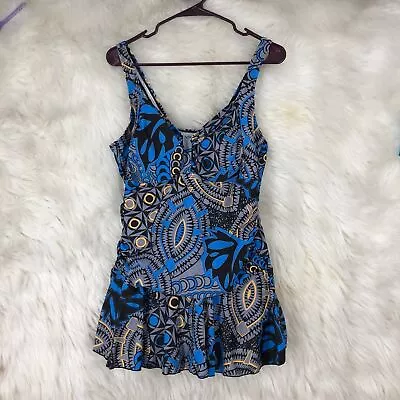 Ladies One Piece Swim Dress All In One SZ XL Great Maternity Swimsuit Boyshort • $29