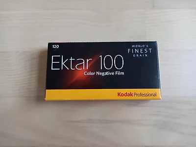 Kodak Professional Ektar 100 Colour 120 Film Fine Grain 4 Rolls Dated 09/2018 • £0.99