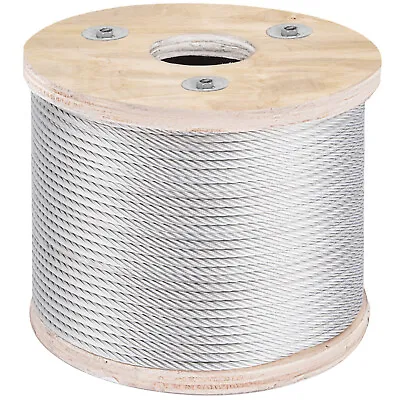 VEVOR T304 3/16  Stainless Steel Cable Wire Rope 7x19 250FT Railing Kit • $56.99