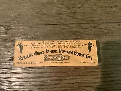 $9.99 • Buy Herter's World Famous Numara Goose Call BOX ONLY