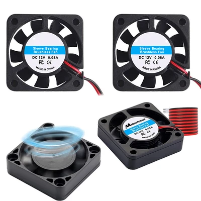 £7.89 • Buy 4PCS Quiet Silent Cooling Fan 12V 40mm Fan 0.08A DC For 3D Printer DVR Repair UK