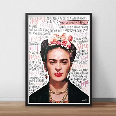 Frida Kahlo Poster / Print / Wall Art A4 A3 / Inspiration / Self Portrait / Art • $12.43