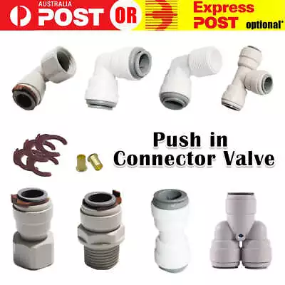 12mm Compatible Push In Speed Fit Connector Valve Caravan Fitting John Guest • $9.48