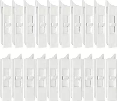 Tilt Latch Pairs White Plastic Construction Snap-In Latch Pairs Spring Loaded Sl • $48.99