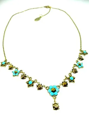 Lovely Michal Negrin Necklace Blue Crystals  Jewelry Israel • $67.50