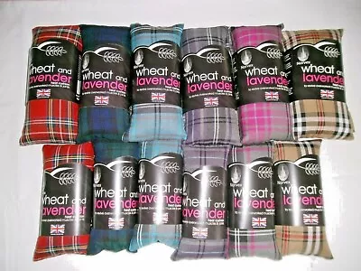 TARTAN  HEAT PACK. Microwaveable / Freezable. Wheat Bag - WITH LAVENDER  2 SIZES • £7.99