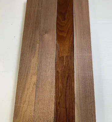 Pack Of 4 Black Walnut Lumber Boards | Cutting Board Blocks | 3/4” X 2” X 16” • $35.83