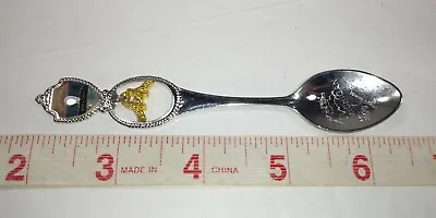 $14.70 • Buy Collectible Miniature Spoon Souvenir Mackinac Bridge Michigan With Dangle Charm