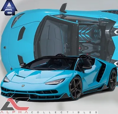 Autoart 79206 1:18 Lamborghini Centenario Roadster (blu Cepheus/pearl Blue) • $228