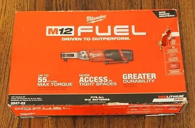 Milwaukee 2557-22 M12 Fuel 12V 3/8in Ratchet With 2 Battery Kit • $195