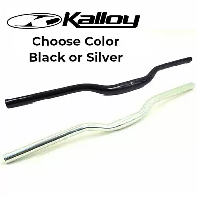 Kalloy HB-RB11 31.8mm Clamp 35mm Rise Mountain Bike Handlebar Silver Or Black • $14.50