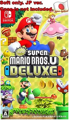 Nintendo Switch JP Ver USED SOFT ONLY NEW Super Mario Brothers U Deluxe • $82.70