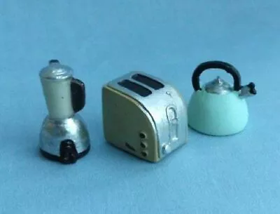 £5.89 • Buy 1/12 Scale Dolls House Emporium Kettle, Toaster And Smoothie Maker Set Of 3 3811