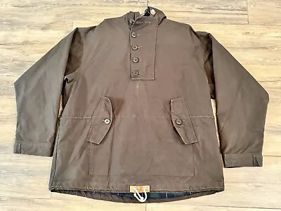 VTG Orvis Waxed Cotton Oilcloth Anorak Smock Jacket Military Style XLarge GUC • $99.99