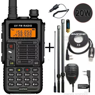 Baofeng X5 Plus Fm  Dual Band Uhf/vhf Walkie Talkie Long Range Two Way Ham Radio • $112.36