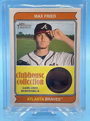 2023 Topps Heritage ~ Max Fried ~  Clubhouse Collection Jersey Relic ~ Braves • $2.25