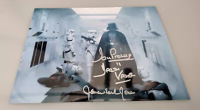 JOINTLY SIGNED James Earl Jones & Dave Prowse Darth Vader Star Wars Photo 8x10 • £489