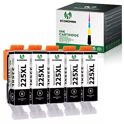 5PK BLACK Ink PGI-225 For Canon PGI225 Pixma MG5220 MG5320 MG6120 MG6220 W/Chip • $9.34