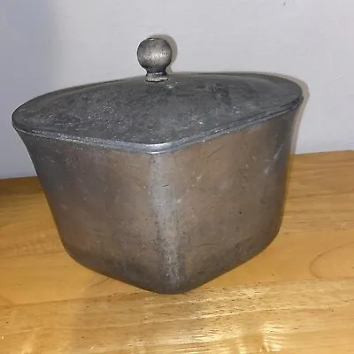 Antique Super Maid Cookware Triangle Cast Aluminum Cooking Pot & Lid • $24