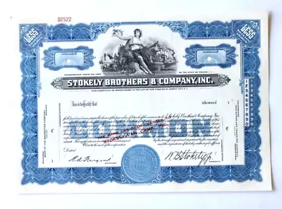 STOKELY BROTHERS & COMPANY INC. - Indiana - (Stokely Van Camp) - Ca 1940s • $9.95