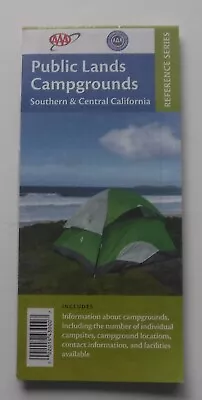 AAA Reference Series Folding Road Map Southern & Central California Campgrounds • $7.99