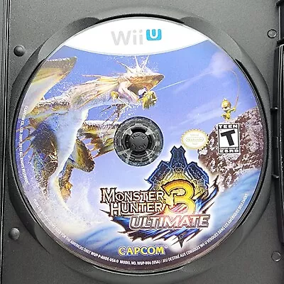 Monster Hunter 3 Ultimate (Nintendo Wii U 2013) Game Disc Only! Polished Disc! • $14.77