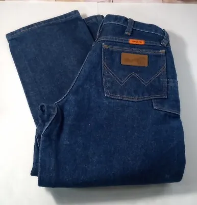 Wrangler FR Jeans Relaxed Flame Resistant HRC2 2112 Blue Workwear Size 28x36 • $26.10