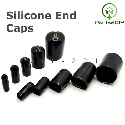 £3.35 • Buy END CAP Rod Thread Bar Screws Bolts Tubes SILICONE RUBBER PLASTIC Cover PVC UK 