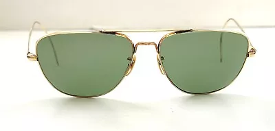 Vintage American Optical  Aviator Sunglasses 1/10 12k GF • $854.82