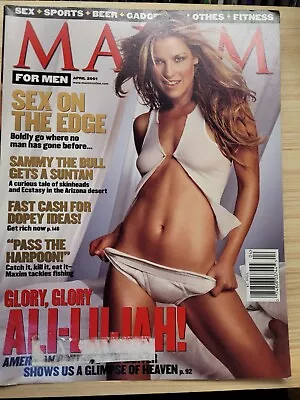 Maxim Magazine April 2001 Ali Larter Tom Green Patricia Velazquez Jason Giambi • $4