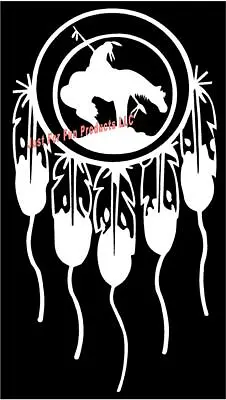 Dream Catcher Last Ride Indian Vinyl Decal Horse Native American Sticker Window • $4.75