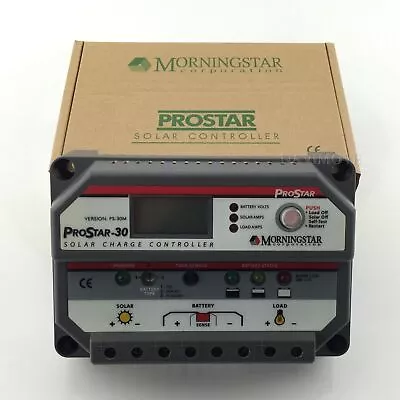 1PC MORNINGSTAR PROSTAR PS-30M With LCD Display PWM Charge Controller 12/24V 30A • $116.23