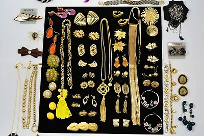 Vintage Jewelry Lot AK Trifari Napier Berebi Avon Coro 1928 Premier Designs J4 • $190