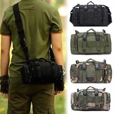 Tactical Military Chest Fanny Shoulder Waist Bag Camo Hunting Molle Camping Pack • $18.99