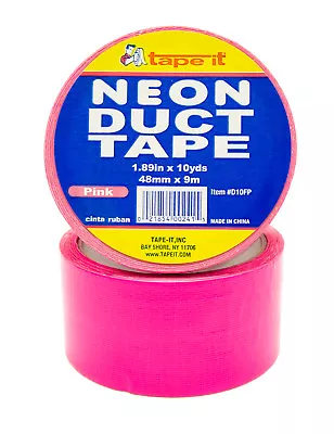 24 Rolls Of Neon Pink Duct Tape - 1.89  X 10 Yds - 10 Mil • $65