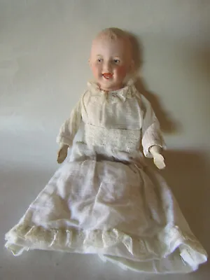 Antique Gebruder Heubach Bisque Shoulder-Head Clapping Boy Mechanism Doll 9 1/2  • $175