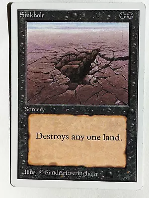 MTG(Magic The Gathering)  Sinkhole - Unlimited Edition - NM • $26.99