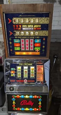 $1200 • Buy Vintage Bally Slot Machine - In Good Condition - 25 Cent -  777 Super Jackpot