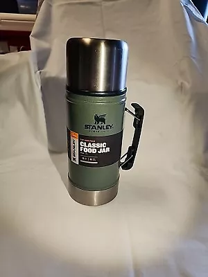 Stanley Classic Stainless Steel Vaccum Insulated Food Jar Hammertone Green 1 QT • $28