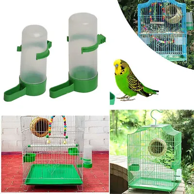£2.71 • Buy Bird Water Dispensers Pet Drinker Feeders For Cage Budgie Parakeet 60/140ml UK